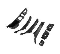 LIMBQS Manija de puerta interior para BMW F10 F11 F18, perilla de panel de puerta interior Ajustador de manija de puerta de ventana interior para BMW Serie 5 (negro)