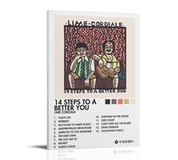 Lime Cordiale 14 Steps to A Better YouWall Art Poster impermeable para sala de estar, dormitorio, oficina, lienzo moderno, impresión para decoración del hogar, regalo, creatividad, Cordiale, 14 pasos