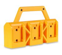 LimeCare Soporte Portabaterías 2 en 1 para De.walt: Organizador de Baterías con 6 Ranuras y Montaje en Pared para Baterías De.walt 18V/54V, Maletín de Transporte con Asa para Obra, Taller y Garaje