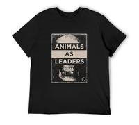 Limeiren Animals As Leaders Skull Unisex 100% Cotton Short-Sleeve T-Shirts Black XXXL