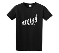 Limeiren Archie Design The Evolution of Basketball Unisex 100% Cotton Short-Sleeve T-Shirts Black XL