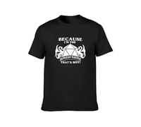 Limeiren Because I Am The Dungeon Master Thats Why - D&D Board Gamer Unisex 100% Cotton Short-Sleeve T-Shirts Black L