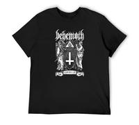 Limeiren Behemoth The Satanist Unisex 100% Cotton Short-Sleeve T-Shirts Black L
