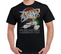 Limeiren Blakes 7 Liberator and Logo Unisex 100% Cotton Short-Sleeve T-Shirts Black L