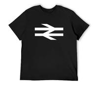 Limeiren British Rail As Worn by Damon Albarn Arrows Train Unisex 100% Cotton Short-Sleeve T-Shirts Black XXXL