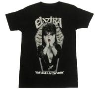 Limeiren Elvira Mistress of The Dark Fright Light Unisex 100% Cotton Short-Sleeve T-Shirts Black M