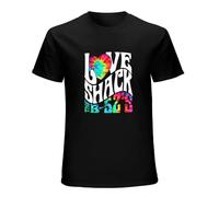 Limeiren Jitem The B52'S Love Shack Merchandise Unisex 100% Cotton Short-Sleeve T-Shirts Black XXL