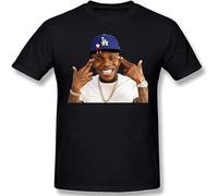 Limeiren LA Lil Baby Dababy Print Unisex 100% Cotton Short-Sleeve T-Shirts Black XL