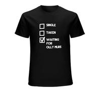 Limeiren Ladies Olly MURS Black Single Taken Fan Unisex 100% Cotton Short-Sleeve T-Shirts Black XXXL