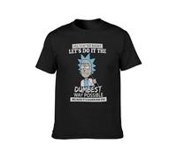 Limeiren Lets Do It The Dumbest Way Possible Fathers Day Unisex 100% Cotton Short-Sleeve T-Shirts Black M