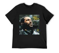 Limeiren Marvin Gaye-Funk Soul Unisex 100% Cotton Short-Sleeve T-Shirts Black XXXL