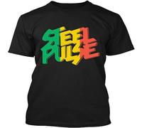 Limeiren Popular Steel Pulse Roots Reggae Music Graphic Unisex 100% Cotton Short-Sleeve T-Shirts Black XXL