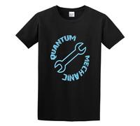 Limeiren Quantum Mechanic Unisex 100% Cotton Short-Sleeve T-Shirts Black S