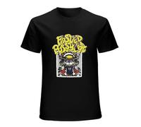 Limeiren Retro Hot Shirt Rare Faster Pussycat Wake Me Unisex 100% Cotton Short-Sleeve T-Shirts Black XL