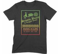 Limeiren Scoot Boots & Reggae Roots Ska Unisex 100% Cotton Short-Sleeve T-Shirts Black M
