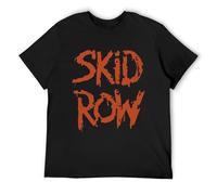 Limeiren Skid Row Slave To The Grind Tour 1991 Unisex 100% Cotton Short-Sleeve T-Shirts Black M