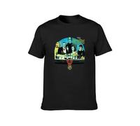 Limeiren The Munsters Family Retro 60S Comedy TV Series Unisex 100% Cotton Short-Sleeve T-Shirts Black M