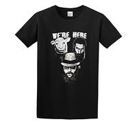 Limeiren The Wyatt Family We're Here Unisex 100% Cotton Short-Sleeve T-Shirts Black XXXL