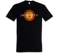 Limeiren Vintage Serenity Logo Movie TV Blue Sun Joss Whedon Firefly Unisex 100% Cotton Short-Sleeve T-Shirts Black XXL