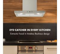 Limelight Campana extractora de pared 60cm 600m³/h acero inoxidable Klarstein