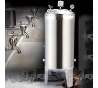 LIMENQIN Depósito de Presión de Agua Vertical de Acero Inoxidable 304, Depósitos Comerciales de Almacenamiento de Agua a Presión para Pozos, para el Hogar, Jardín(700L/184.9Gal(160x70cm))