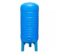 LIMENQIN Depósito de Presión para Torre de Agua para Pozo PE, Contenedores Azules de Almacenamiento de Agua a Presión para Jardinería, Lavado de Coches(200L/52.8Gal(130x42cm))