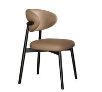 LIMENQIN Juego de Sillas Comedor, Cómoda Silla Cocina Tapizada, Sillas de Cocina Modernas, Respaldo Ergonómico Curvado, Silla Informal Sin Brazos(Black C,Set of 6)