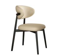 LIMENQIN Juego de Sillas Comedor, Cómoda Silla Cocina Tapizada, Sillas de Cocina Modernas, Respaldo Ergonómico Curvado, Silla Informal Sin Brazos(Black D,Set of 10)