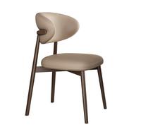 LIMENQIN Juego de Sillas Comedor, Cómoda Silla Cocina Tapizada, Sillas de Cocina Modernas, Respaldo Ergonómico Curvado, Silla Informal Sin Brazos(Brown C,Set of 10)