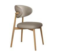 LIMENQIN Juego de Sillas Comedor, Cómoda Silla Cocina Tapizada, Sillas de Cocina Modernas, Respaldo Ergonómico Curvado, Silla Informal Sin Brazos(Natural A,Set of 2)