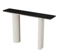 LIMENQIN Mesa Consola, Mesas Entrada Largas, Mesas Sofá for Decoración y Organización, Mesa Auxiliar Contemporánea, for Entrada, Vestíbulo(White C,150cm/59in)