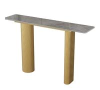 LIMENQIN Mesa Consola, Mesas Entrada Largas, Mesas Sofá for Decoración y Organización, Mesa Auxiliar Contemporánea, for Entrada, Vestíbulo(Gold E,150cm/59in)