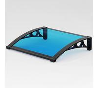 LIMENQIN Toldo Exterior Puerta Entrada, Toldos Ventanas Exteriores, Láminas de Policarbonato, Soporte de Aluminio, Soporta hasta 150 Kg(100x120cm/39.3x47.2inch)