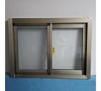 LIMENQIN Ventana Corrediza con Mosquitero, Ventana de Aleación de Aluminio for Cobertizo, Ventanas Horizontales de Repuesto for Sótanos, Baños(Gold,H80xW100cm/H31.5xW39.3in)