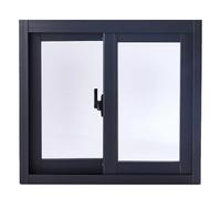 LIMENQIN Ventana Corrediza for Sótano con Mosquitero, Ventana Corrediza Horizontal de Aluminio, con Vidrio Templado, Ventanas de Repuesto for Baños(Gray,W80xH60cm/W31.5xH23.6in)
