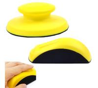 LIMEOW 2 Pcs 5in Lija Pared Lijadora Manual Bloque de Lija Taco Esponja Lijar Redondas y con Forma Rata para Discos de Lijado, Lijadoras Manuales, para Bricolaje en Madera y Restauración Muebles Etc