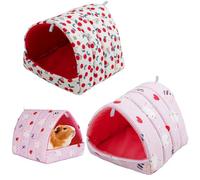 LIMEOW 2 Pcs Cama Conejo, Cama Cobaya Lavable a Máquina Una Acogedora y Cómoda para Animales Pequeños, Adecuada para Conejos Enanos, Chinchillas, Conejillos Indias, Hurones y Especies Similares