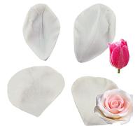 Limeow 2 Piezas Moldes Silicona Flores Reposteria Molde Silicona Pétalos Flores Moldes Hacer Flore Fondant Molde Silicona Fondant Flores Moldes Silicona Fondant para Chocolate Fondant Jabón Decoración