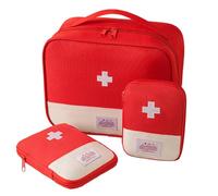 LIMEOW 3 Piezas de Diferentes Tamaños Botiquin de Primeros Auxilios Kit Primeiros Socorros Caja Medicamentos Kit Primeros Auxilios Ideal para Viajes, Actividades Al Aire Libre, Camping, Ciclismo, etc