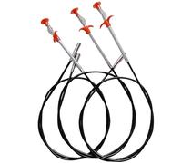 Limeow Desatascador De Desagüe Fuerte y Flexible, Desatascador De Desagüe De 0.9m/1.6m/2m Desatascador De Desagüe De Serpiente Herramienta De Depilación De Desagüe De Resorte Para Baño De Cocina