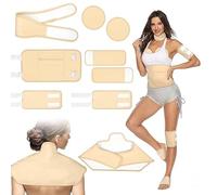 Limeow Set de Aceite de Ricino - Pack Para La Desintoxicación del Hígado Con 9 Castor Oil Patches (Sin Aceite)