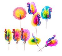 LIMEOW Sombrillas de Cóctel para Paraguas Sombrillas de Papel para cócteles Palillos Paraguas de Cóctel para Bebidas Tropicales Etiqueta de Frutas Etiqueta de Vino Colores Variados 100 Piezas