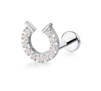 Limerencia 18G Piercing Oreja Titanio, F136 Pendientes Titanio Mujer 6 8 10mm Piercing Helix Hipoalergénico, Conch Tragus Cartílago para Oidos Sensibles para Hombre y Mujer.