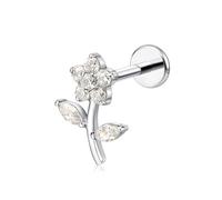 Limerencia 18G Piercing Oreja Titanio, F136 Pendientes Titanio Mujer 6 8 10mm Piercing Helix Hipoalergénico, Conch Tragus Cartílago para Oidos Sensibles para Hombre y Mujer.