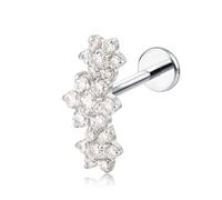 limerencia 18G Tragus Piercing, Titanio Médico Labio Piercing con 6mm 8mm 10mm Varillas, Hipoalergenicos Hélice Mujer Perforación Del Oído, Labret Stud para Ombligo Lengua Ceja Labio Tabique Nariz.