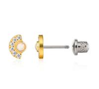 Limerencia G23 Pendientes Titanio con Rosca, Pendientes Hipoalergenicos Grado de implantación de titanio F136 para Tragus Cartílago Mujer