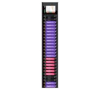LIMETA Cargador de 24 ranuras AA AAA para pilas recargables 1,2 V Ni-MH, Ni-Cd, NiZn, LiHv, independiente carga rápida con función de descarga y pantalla LCD táctil entrada CC