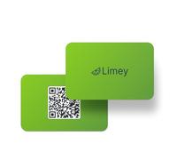 Limey Tarjeta - Tarjeta de visita digital - Acabado mate lima | NFC + QR | Tap & Connect