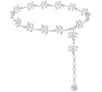 LIMHOO Cadena de cintura de metal para mujer, cinturón de vientre para vestido, chaleco y jeans, XL: Length 150cm/59.1in, Metal
