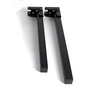 limiao123 Patas de Mesa Plegables Modernas de Hierro Negro, Forma de L, 2 Unidades, 50 cm (19.6 pulgadas), Adecuadas para Mesas de Café y Portátil